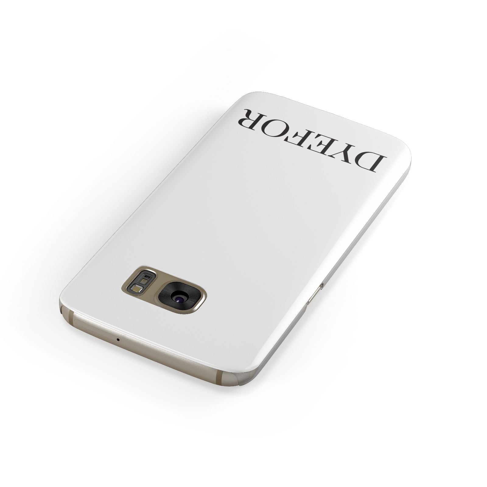 Name Personalised White Samsung Galaxy Case Front Close Up
