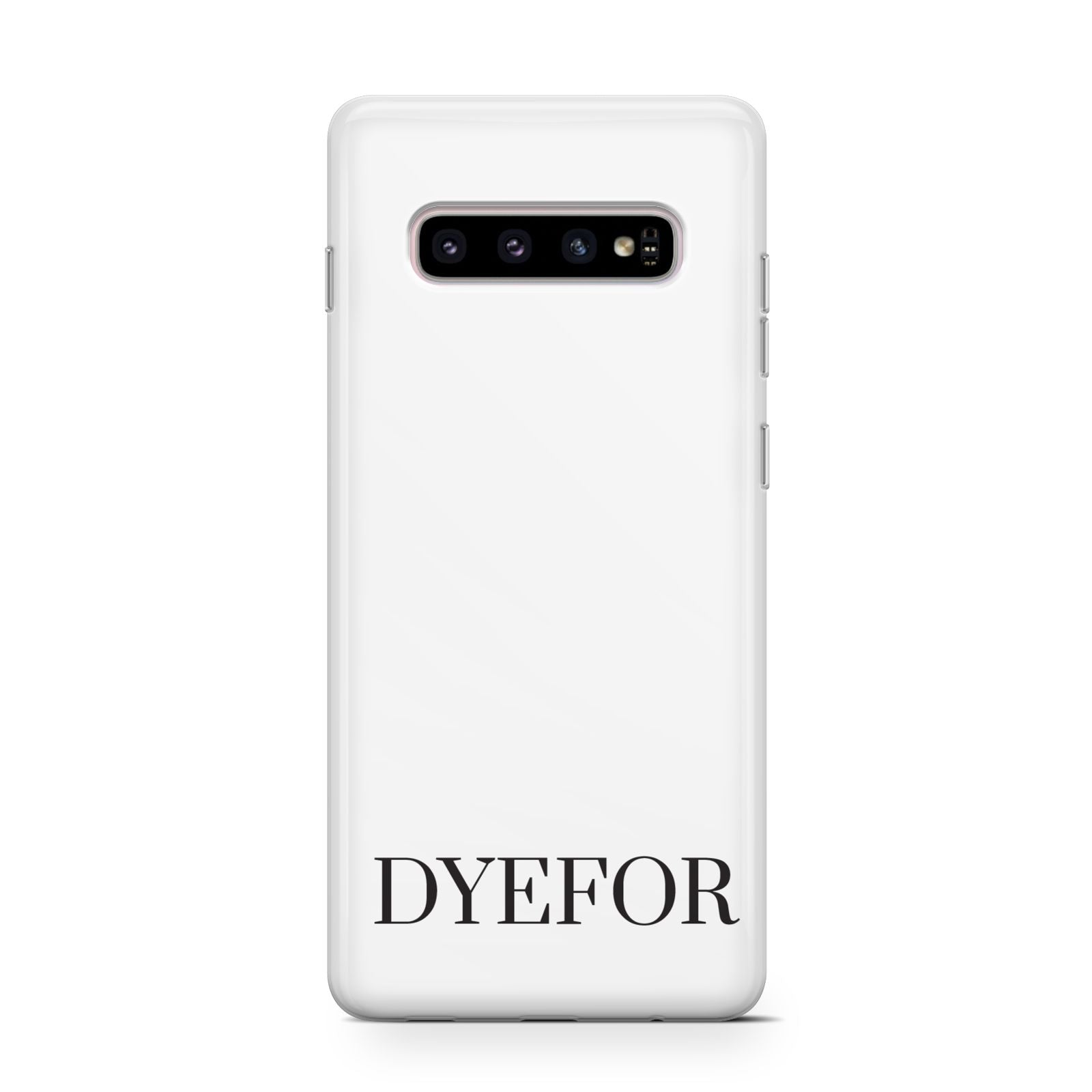 Name Personalised White Samsung Galaxy S10 Case