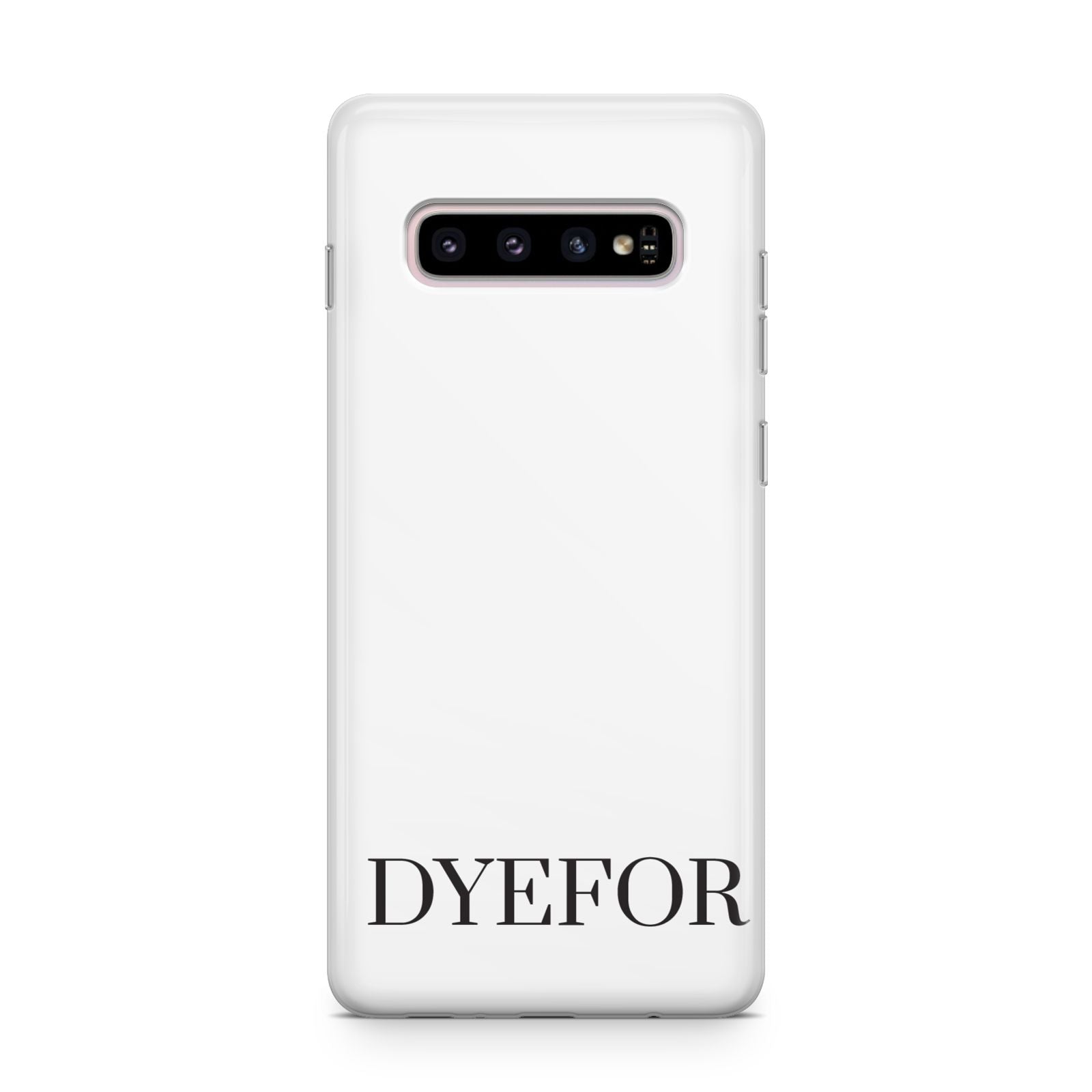 Name Personalised White Samsung Galaxy S10 Plus Case
