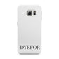 Name Personalised White Samsung Galaxy S6 Edge Case