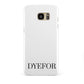 Name Personalised White Samsung Galaxy S7 Edge Case