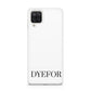 Name Personalised White Samsung M12 Case