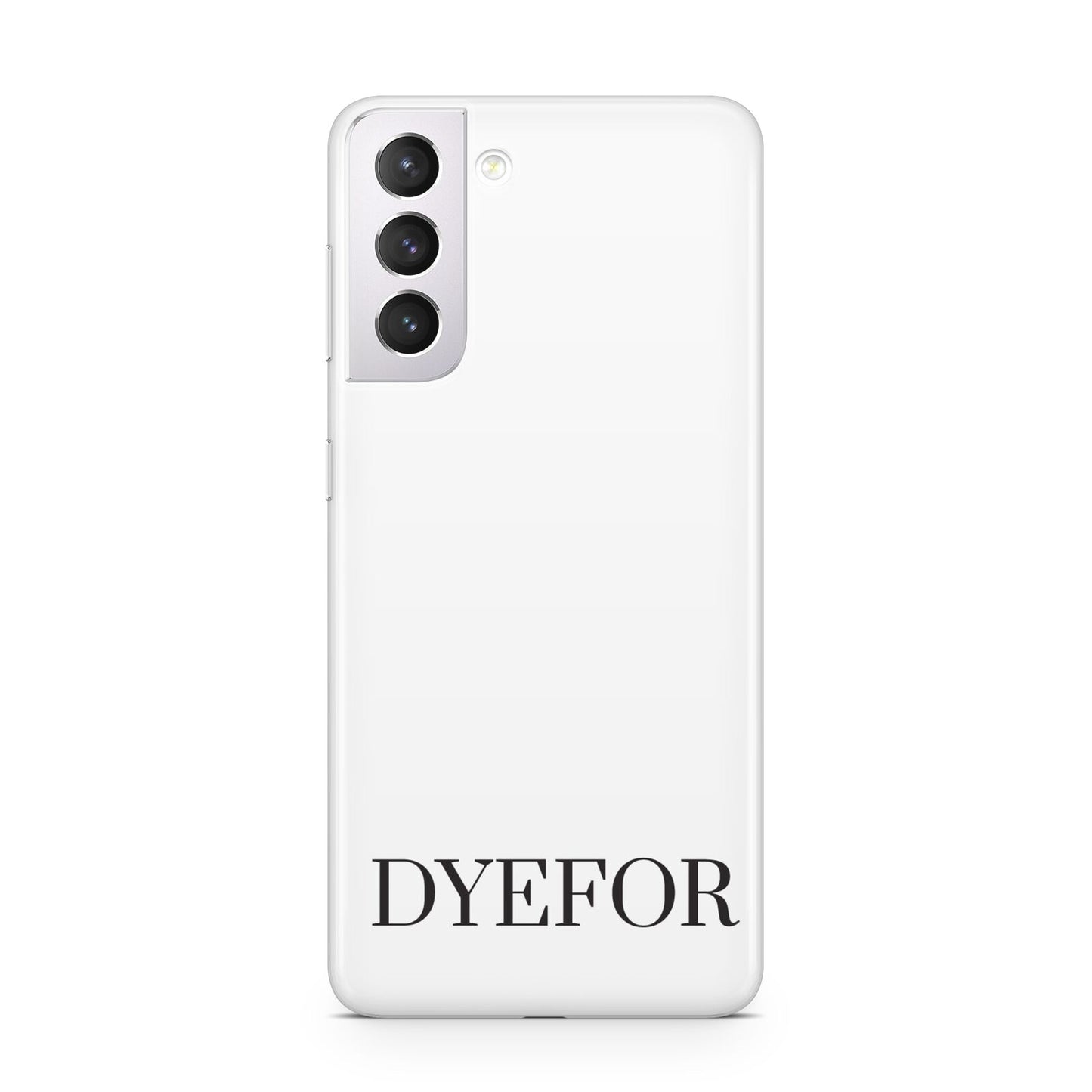 Name Personalised White Samsung S21 Case