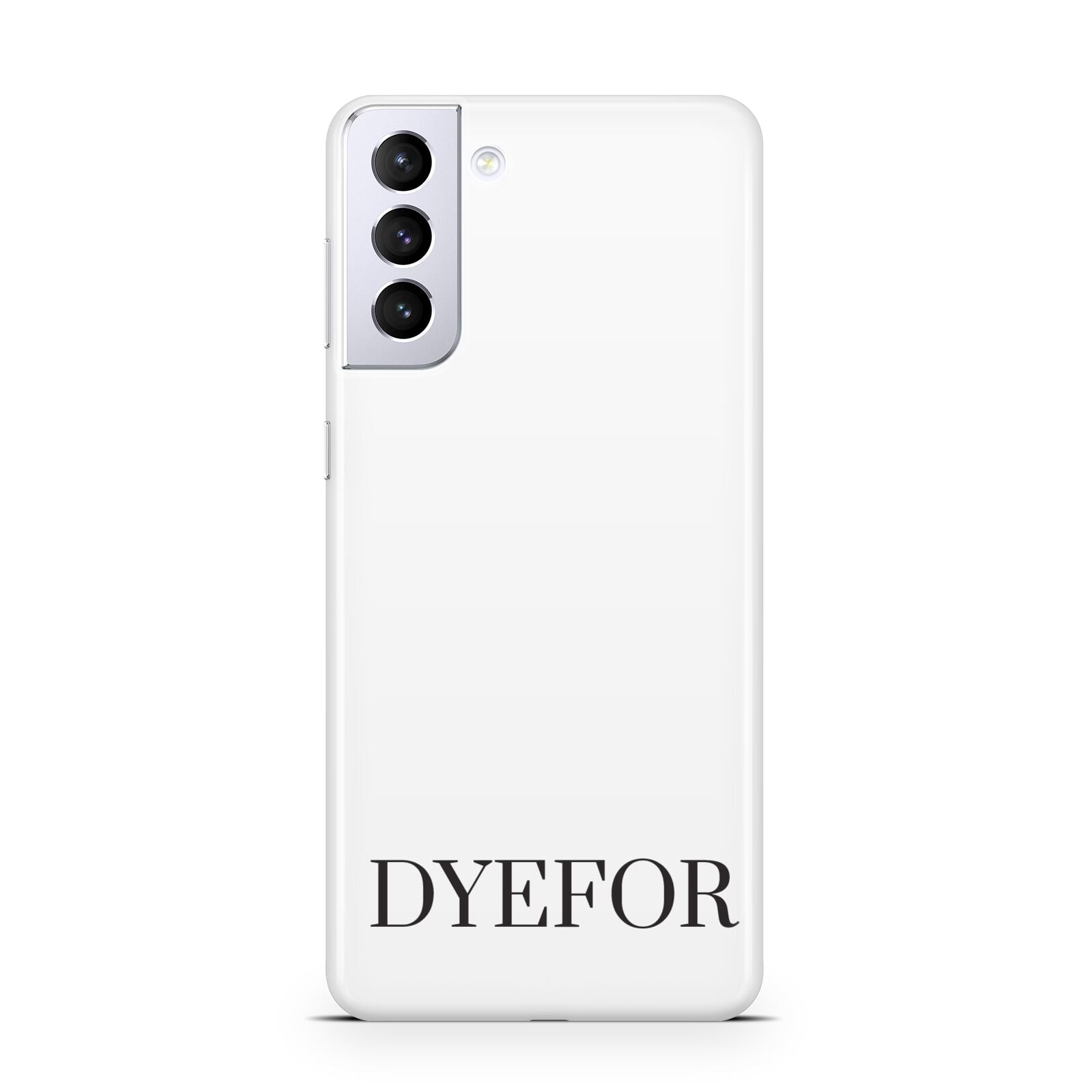 Name Personalised White Samsung S21 Plus Case