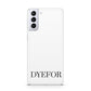 Name Personalised White Samsung S21 Plus Phone Case