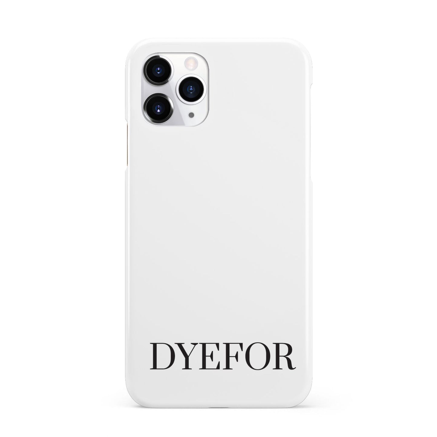 Name Personalised White iPhone 11 Pro 3D Snap Case