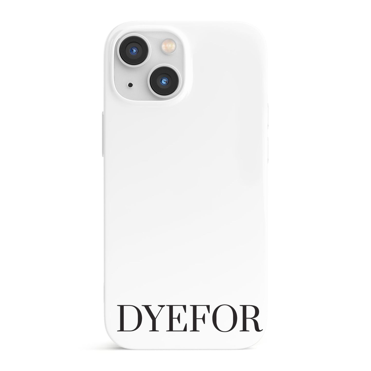 Name Personalised White iPhone 13 Mini Full Wrap 3D Snap Case