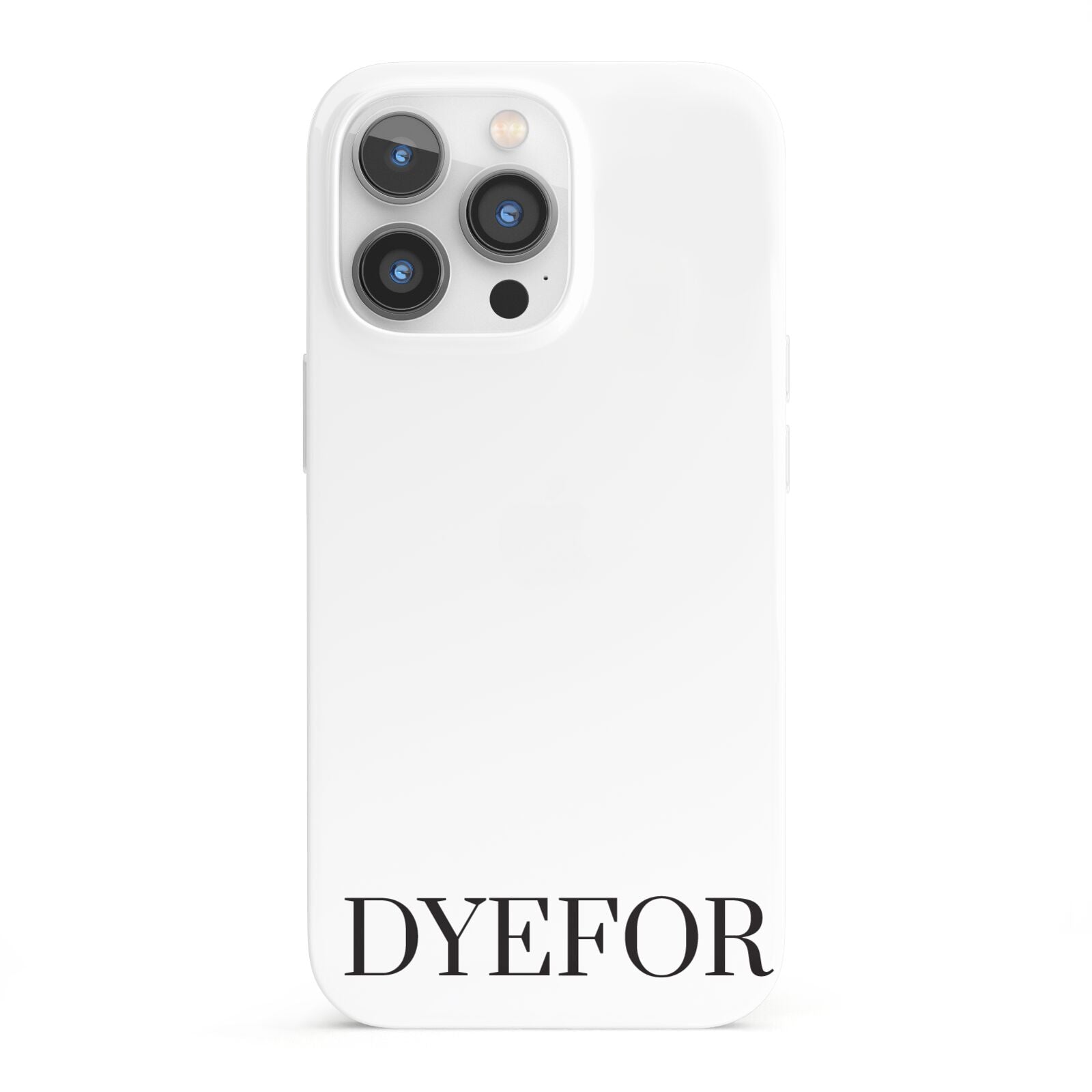 Name Personalised White iPhone 13 Pro Full Wrap 3D Snap Case