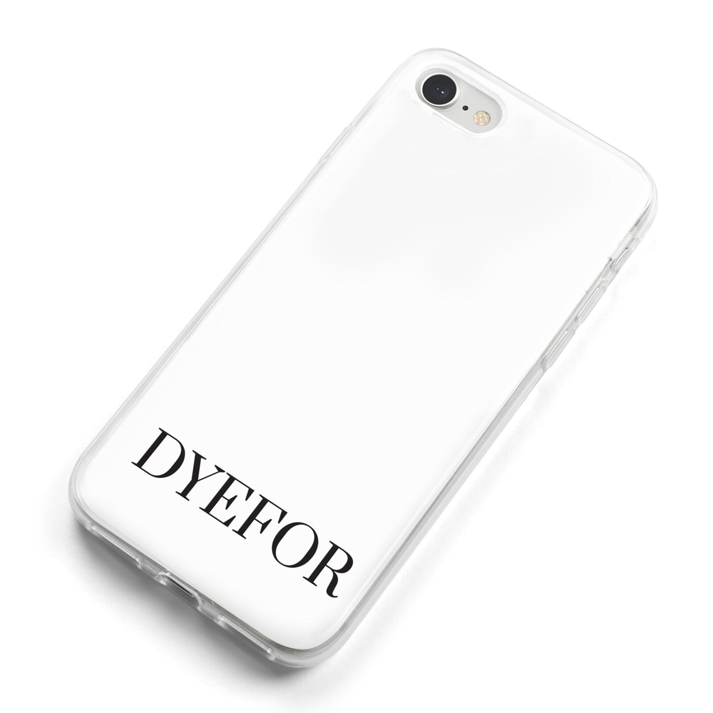 Name Personalised White iPhone 8 Bumper Case on Silver iPhone Alternative Image