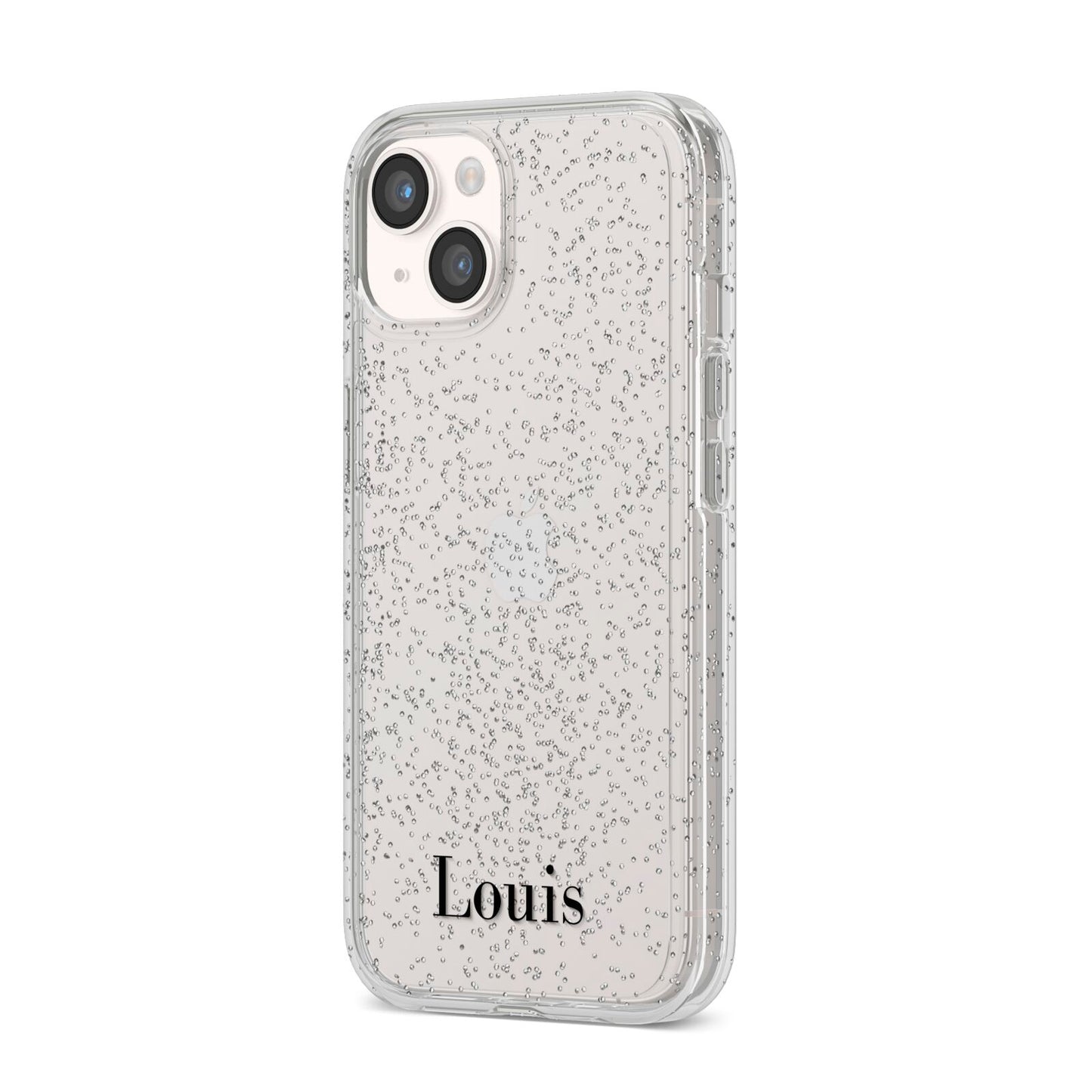 Name iPhone 14 Glitter Tough Case Starlight Angled Image