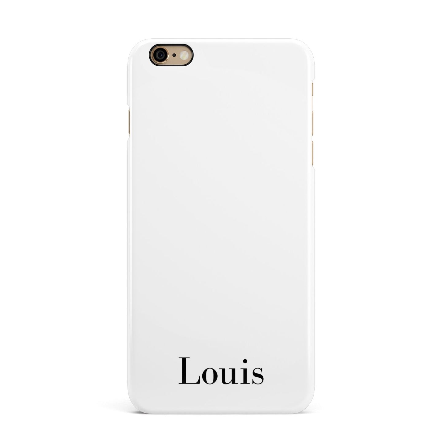 Name iPhone 6 Plus 3D Snap Case on Gold Phone