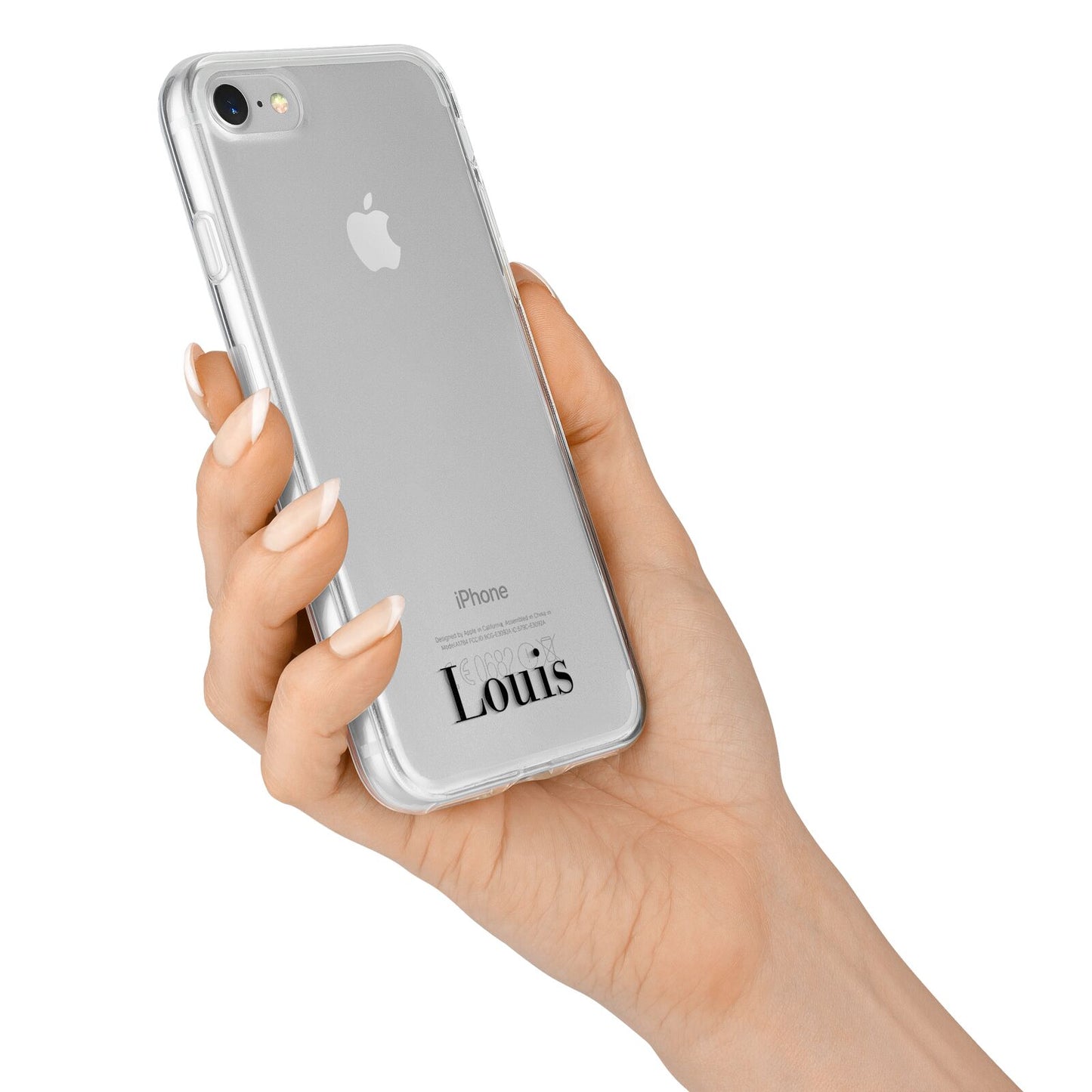 Name iPhone 7 Bumper Case on Silver iPhone Alternative Image