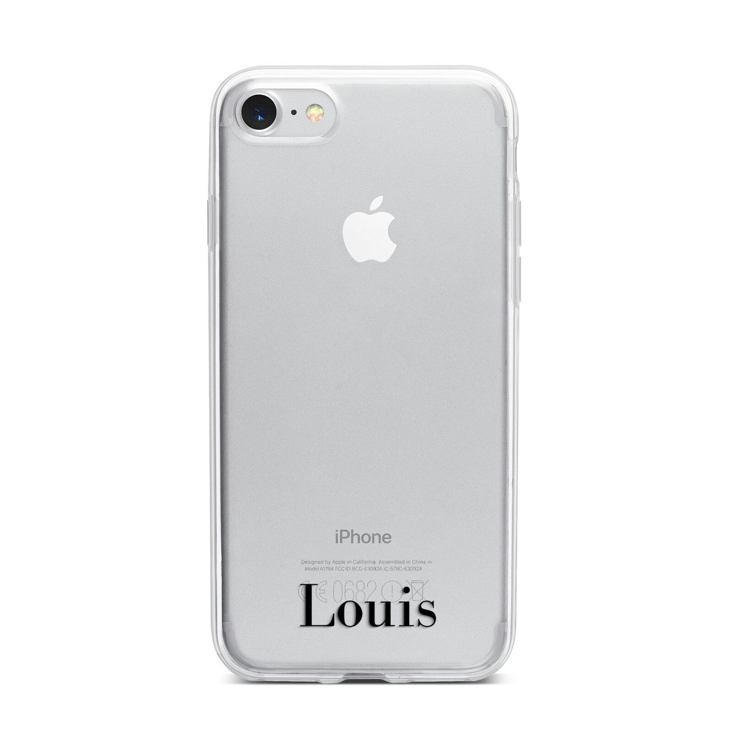 Name iPhone 7 Bumper Case on Silver iPhone