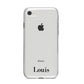 Name iPhone 8 Bumper Case on Silver iPhone