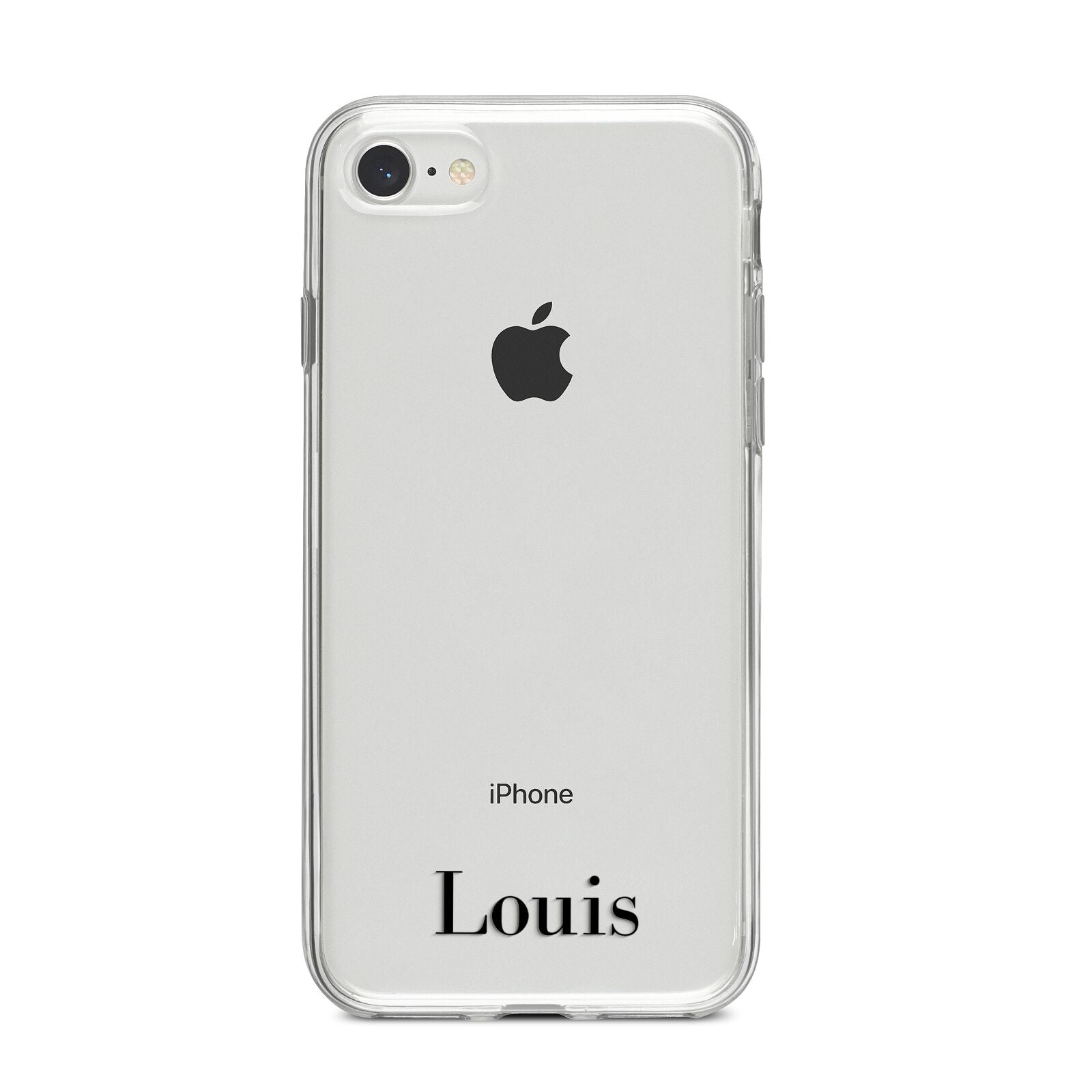 Name iPhone 8 Bumper Case on Silver iPhone