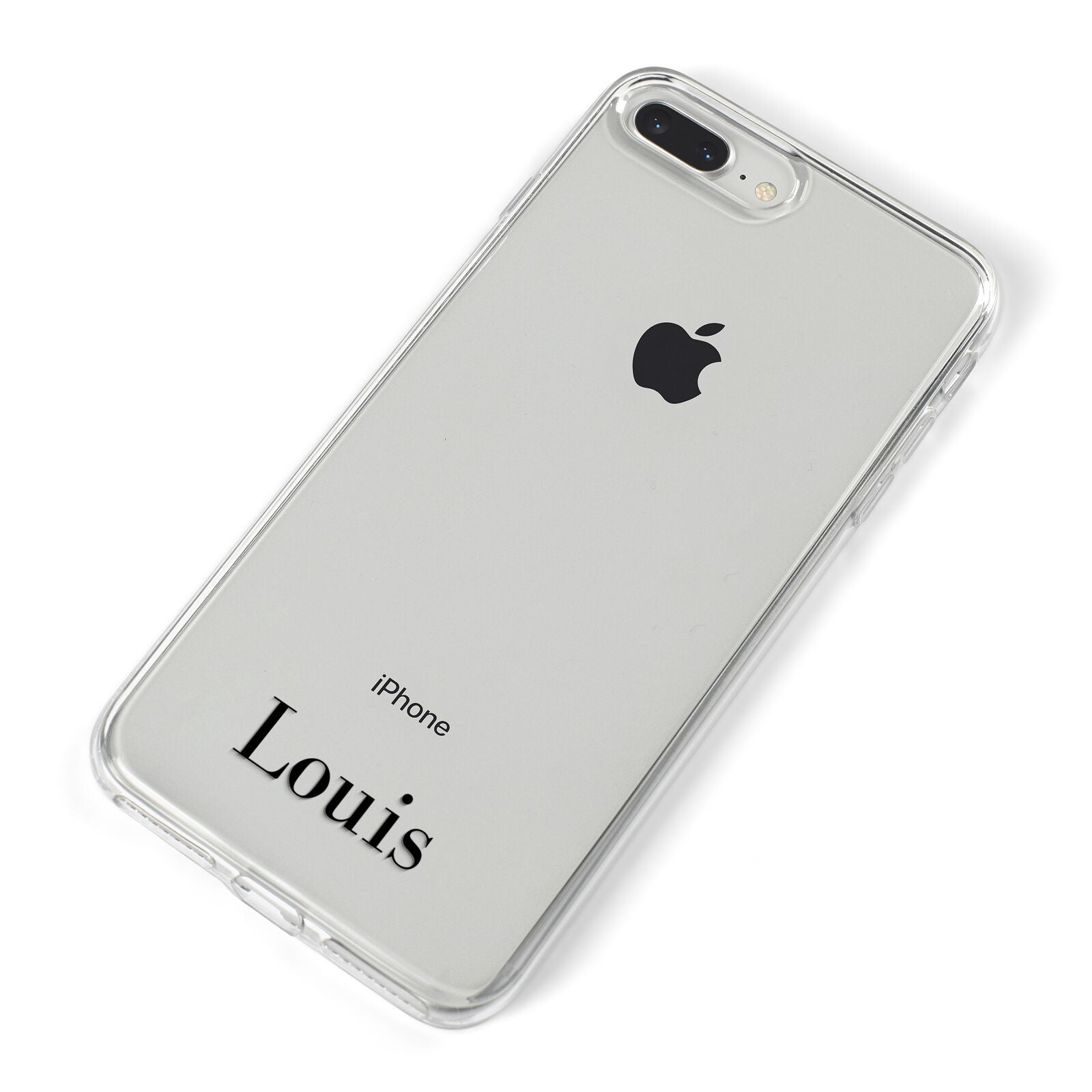 Name iPhone 8 Plus Bumper Case on Silver iPhone Alternative Image