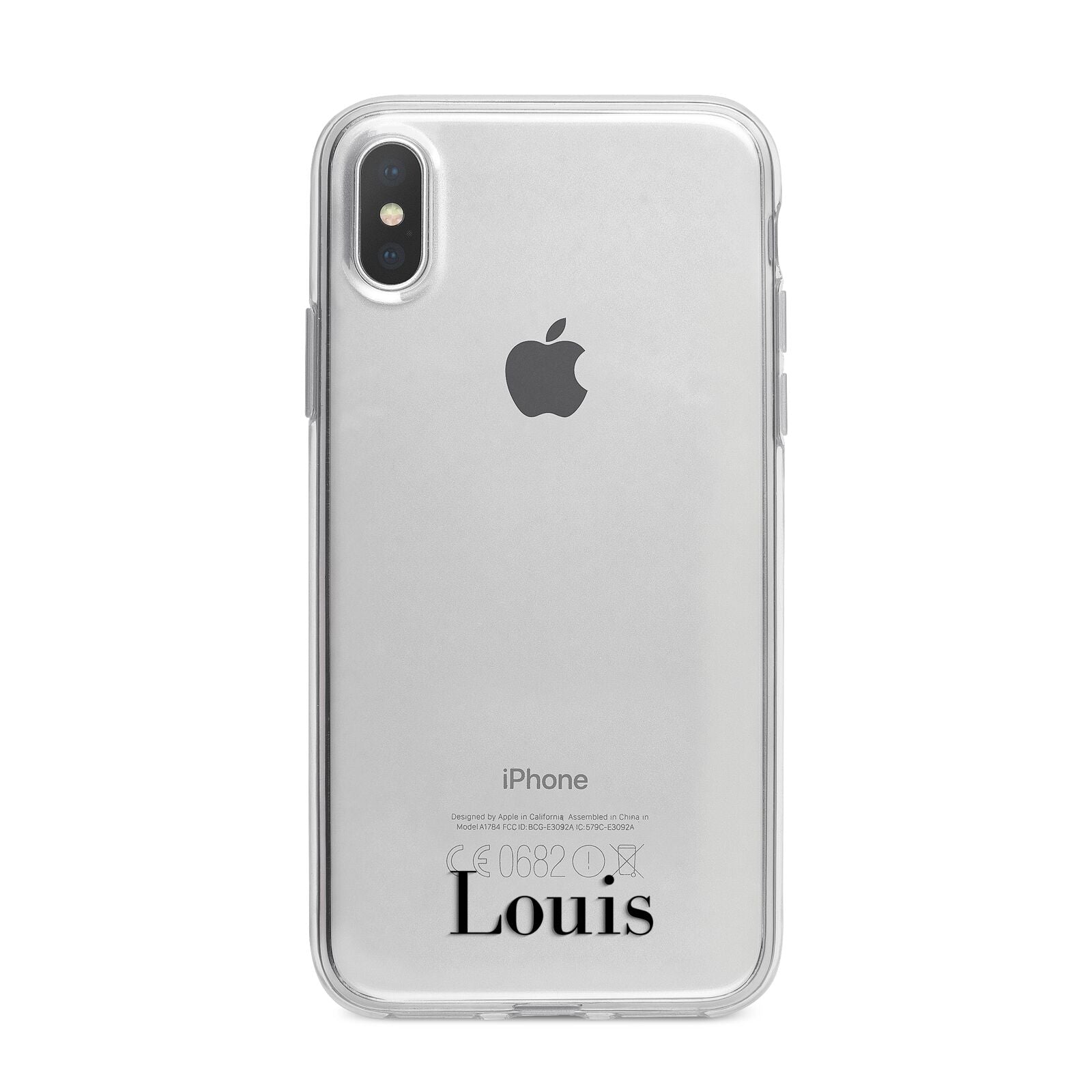 Name iPhone X Bumper Case on Silver iPhone Alternative Image 1