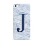 Navy Blue Single Initial Apple iPhone 5 Case