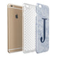 Navy Blue Single Initial Apple iPhone 6 Plus 3D Tough Case Expand Detail Image
