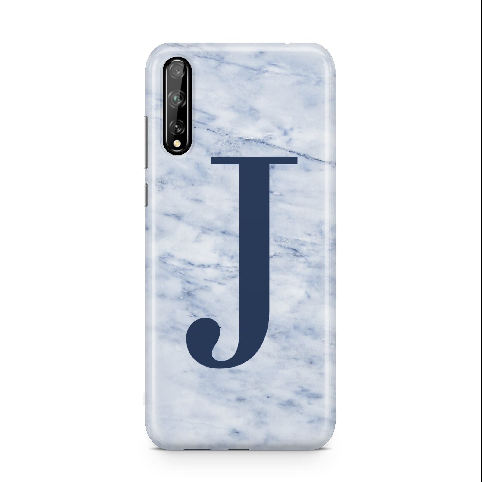 Navy Blue Single Initial Huawei Enjoy 10s Phone Case