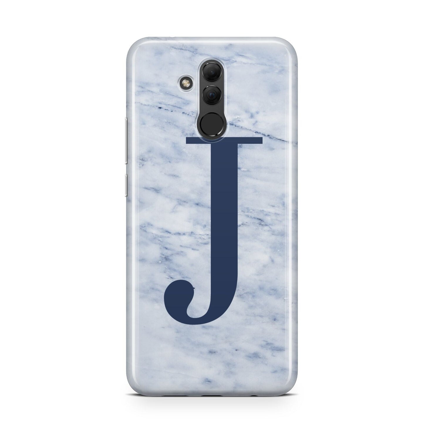 Navy Blue Single Initial Huawei Mate 20 Lite