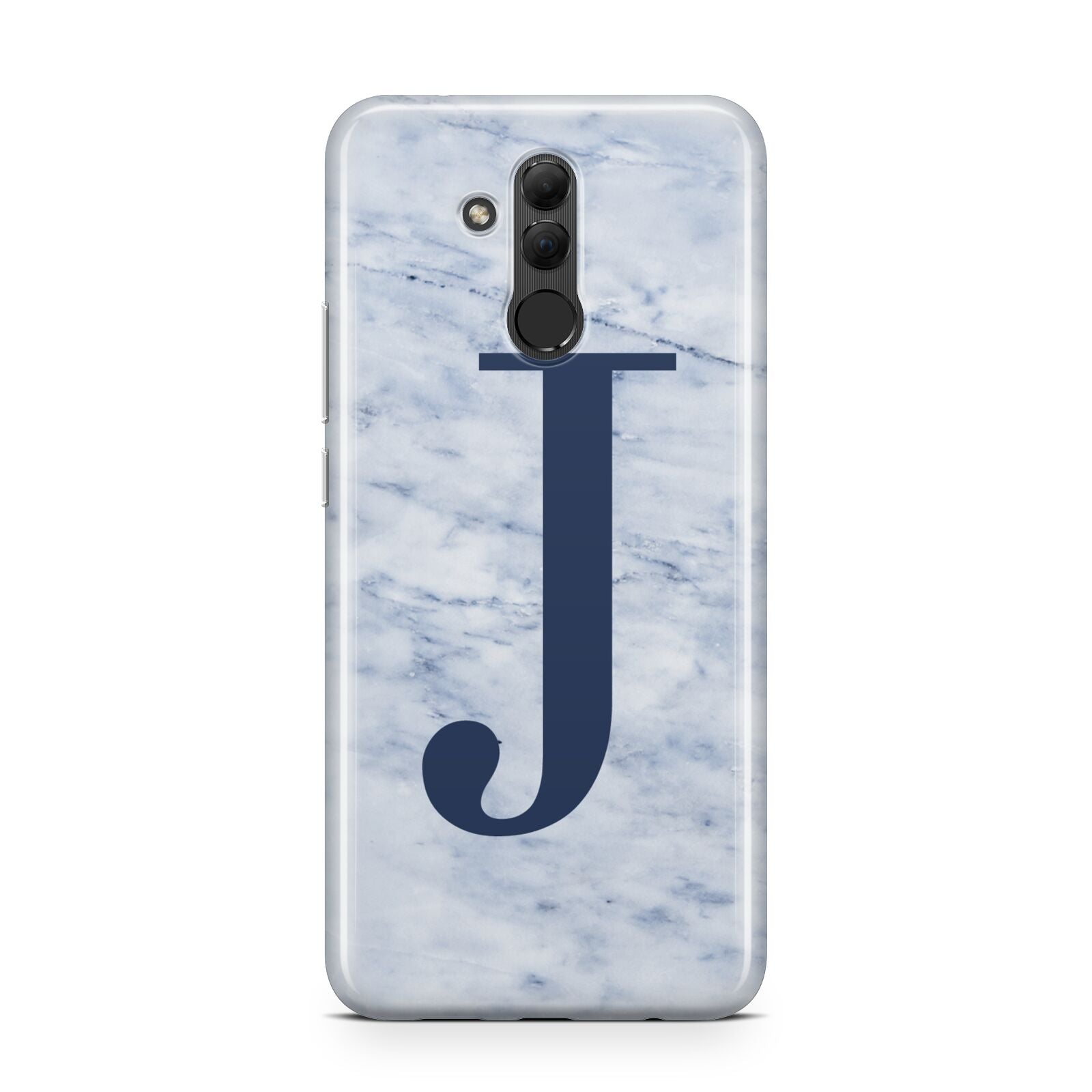 Navy Blue Single Initial Huawei Mate 20 Lite