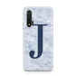 Navy Blue Single Initial Huawei Nova 6 Phone Case