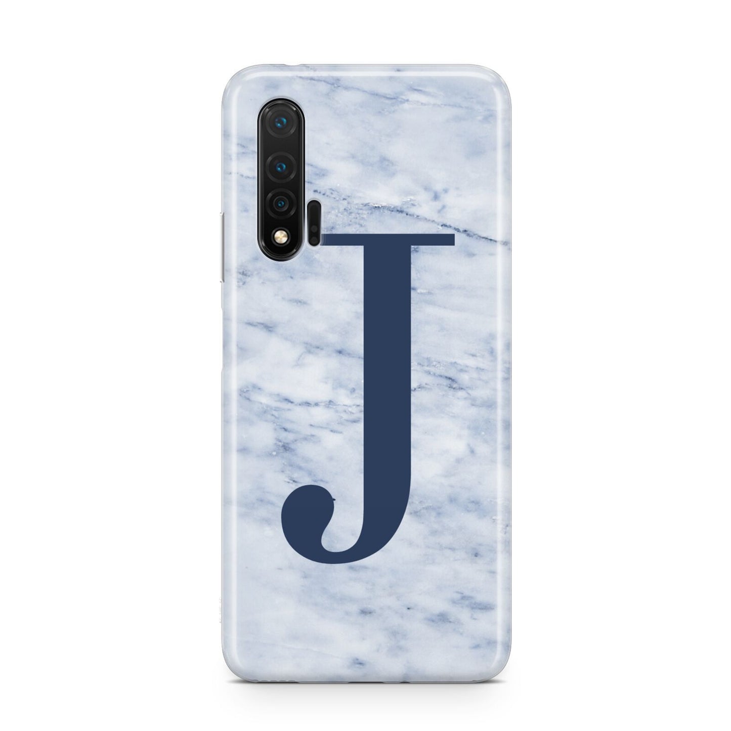 Navy Blue Single Initial Huawei Nova 6 Phone Case