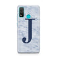 Navy Blue Single Initial Huawei P Smart 2020