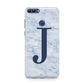 Navy Blue Single Initial Huawei P Smart Case