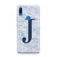 Navy Blue Single Initial Huawei P Smart Z