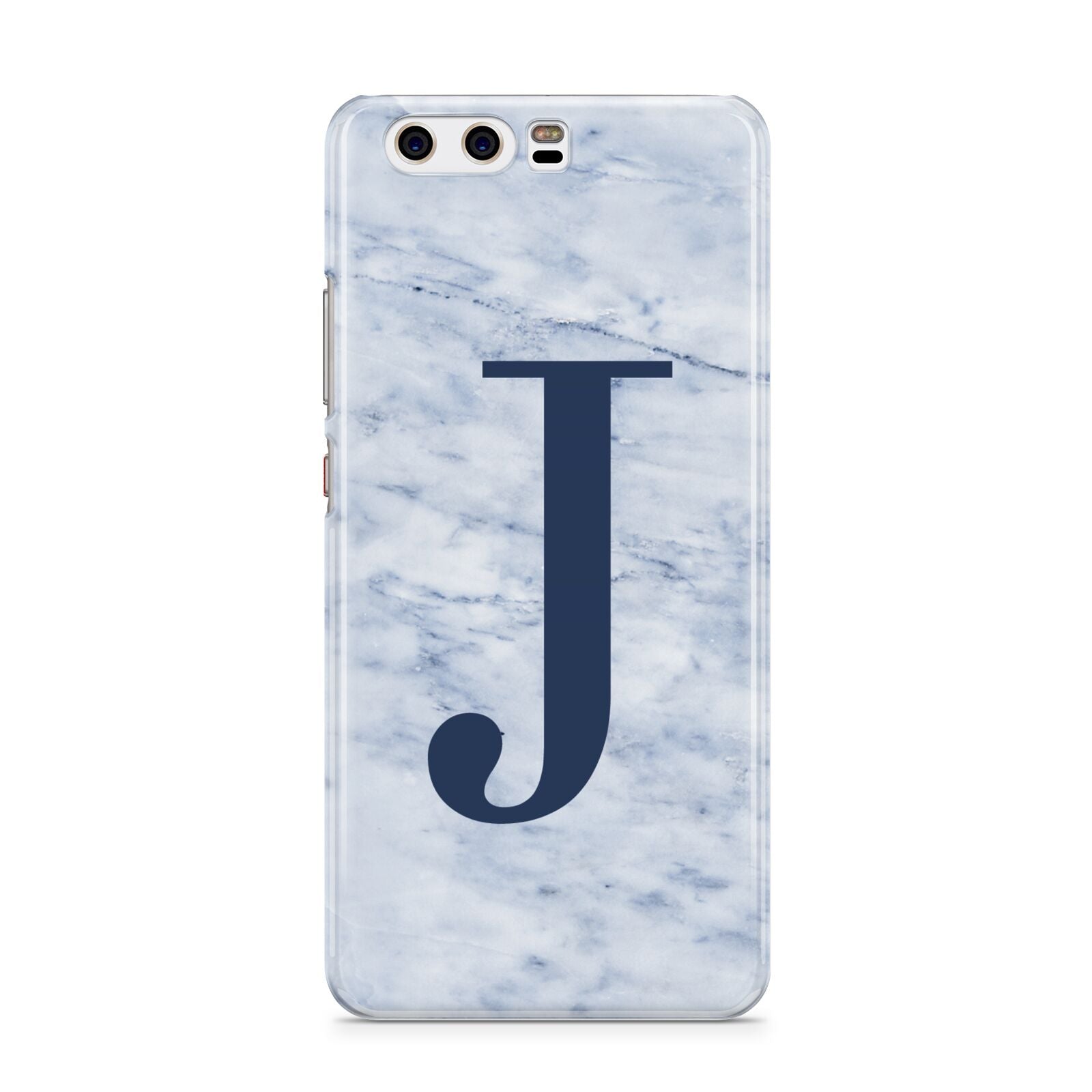 Navy Blue Single Initial Huawei P10 Phone Case