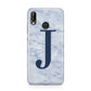 Navy Blue Single Initial Huawei P20 Lite Phone Case