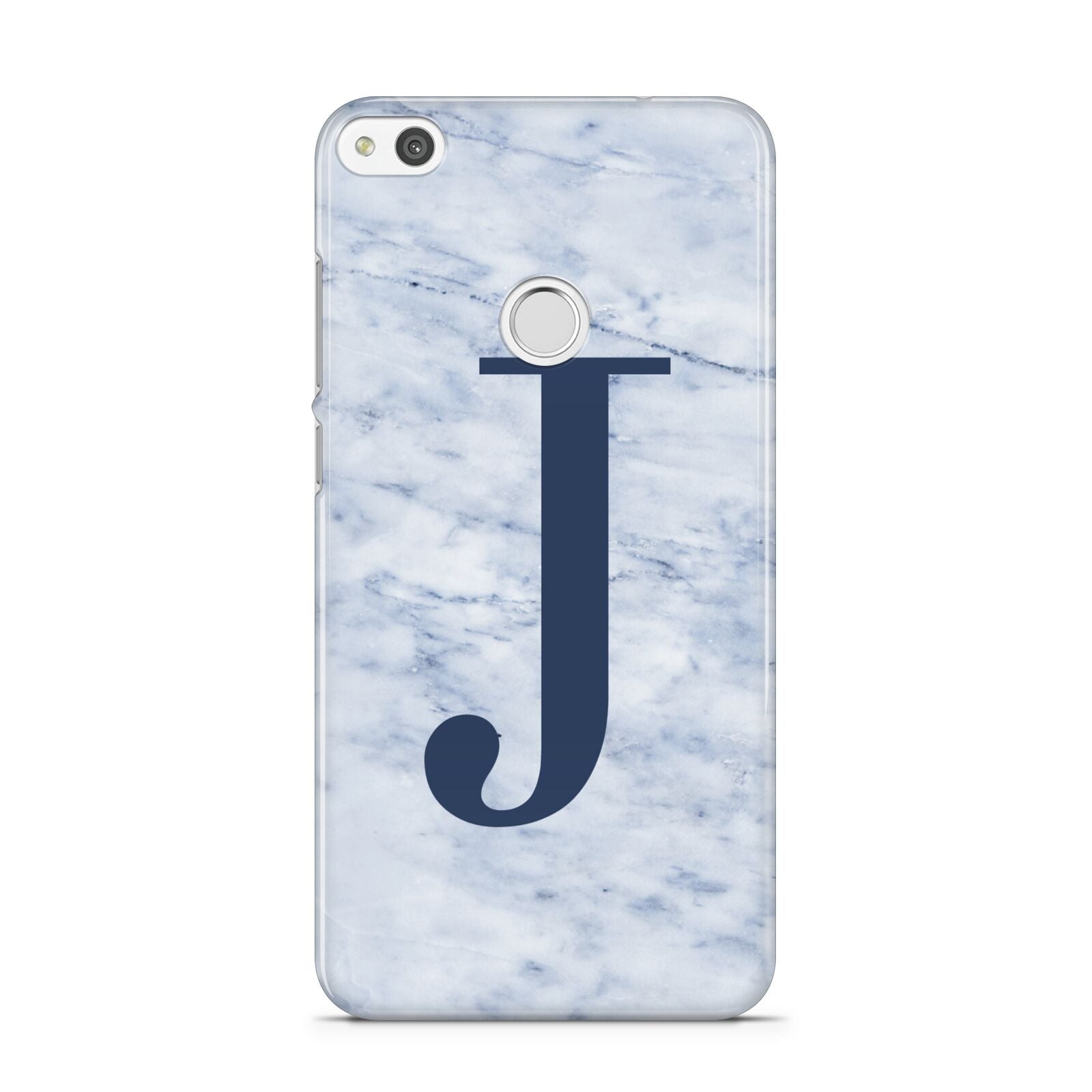 Navy Blue Single Initial Huawei P8 Lite Case