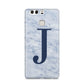 Navy Blue Single Initial Huawei P9 Case