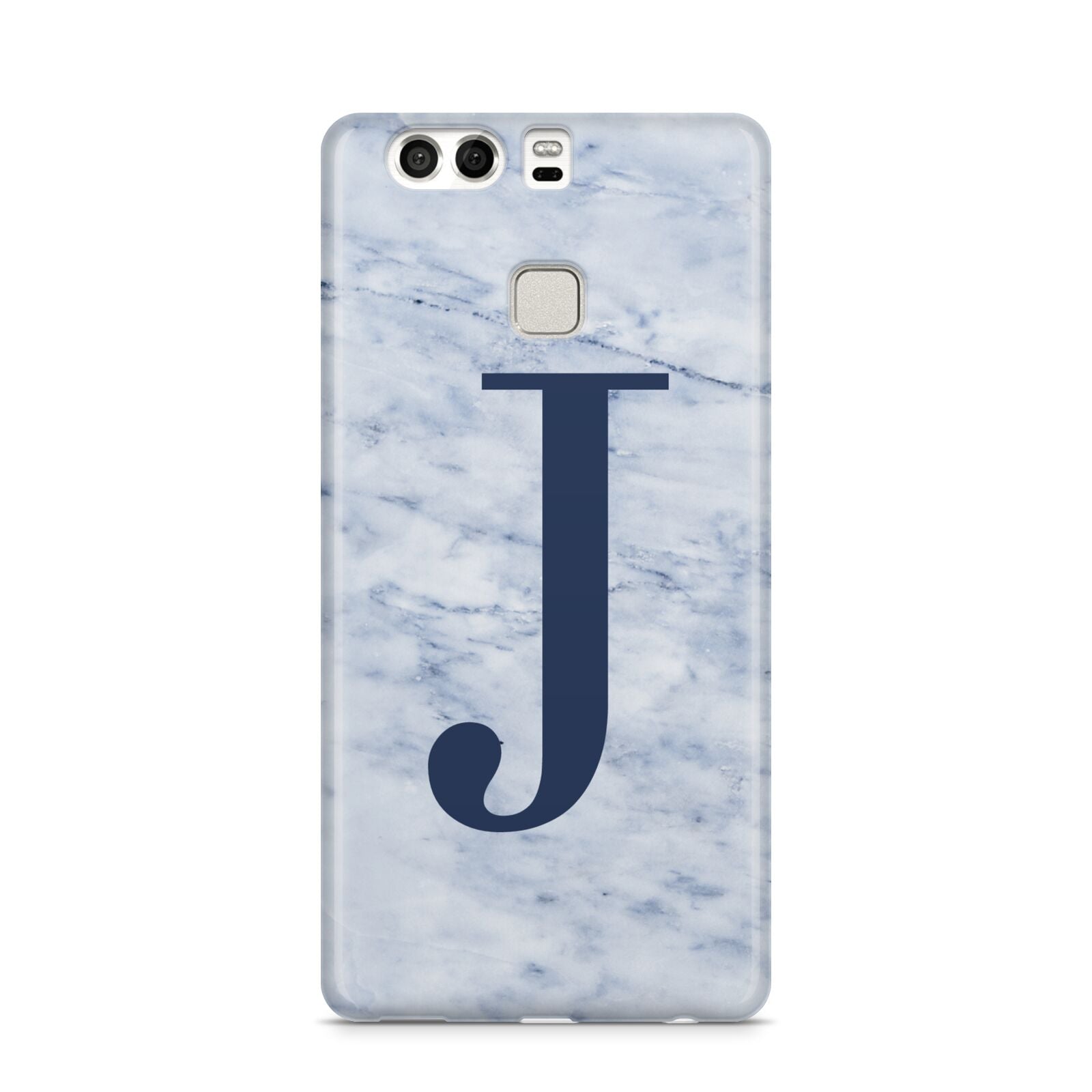 Navy Blue Single Initial Huawei P9 Case