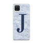 Navy Blue Single Initial Samsung A12 Case