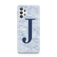 Navy Blue Single Initial Samsung A32 5G Case