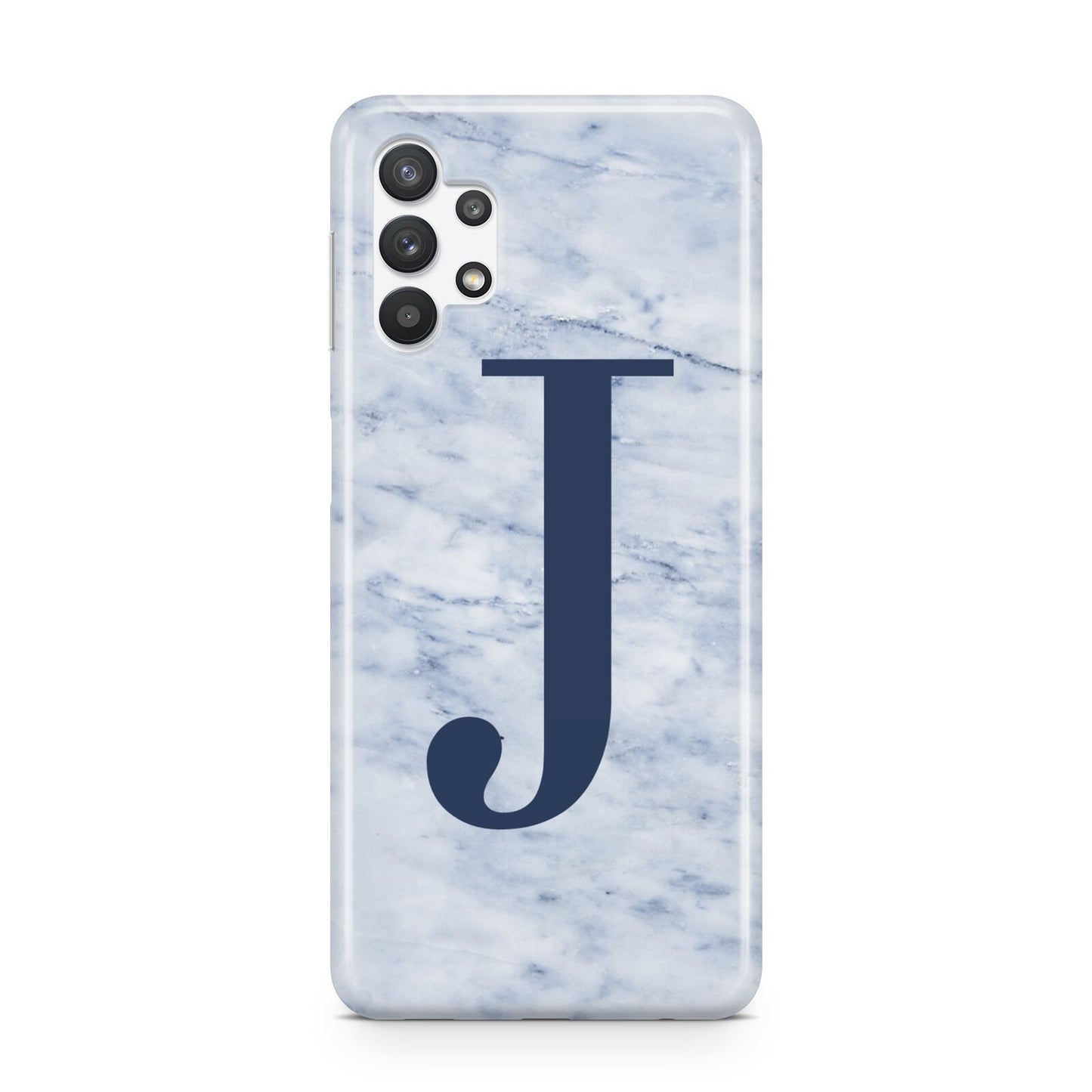 Navy Blue Single Initial Samsung A32 5G Case