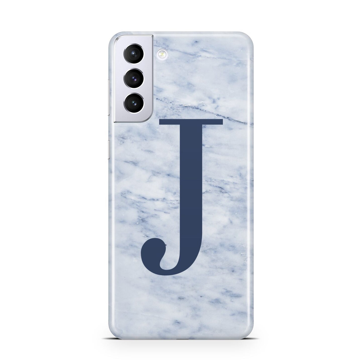 Navy Blue Single Initial Samsung S21 Plus Case