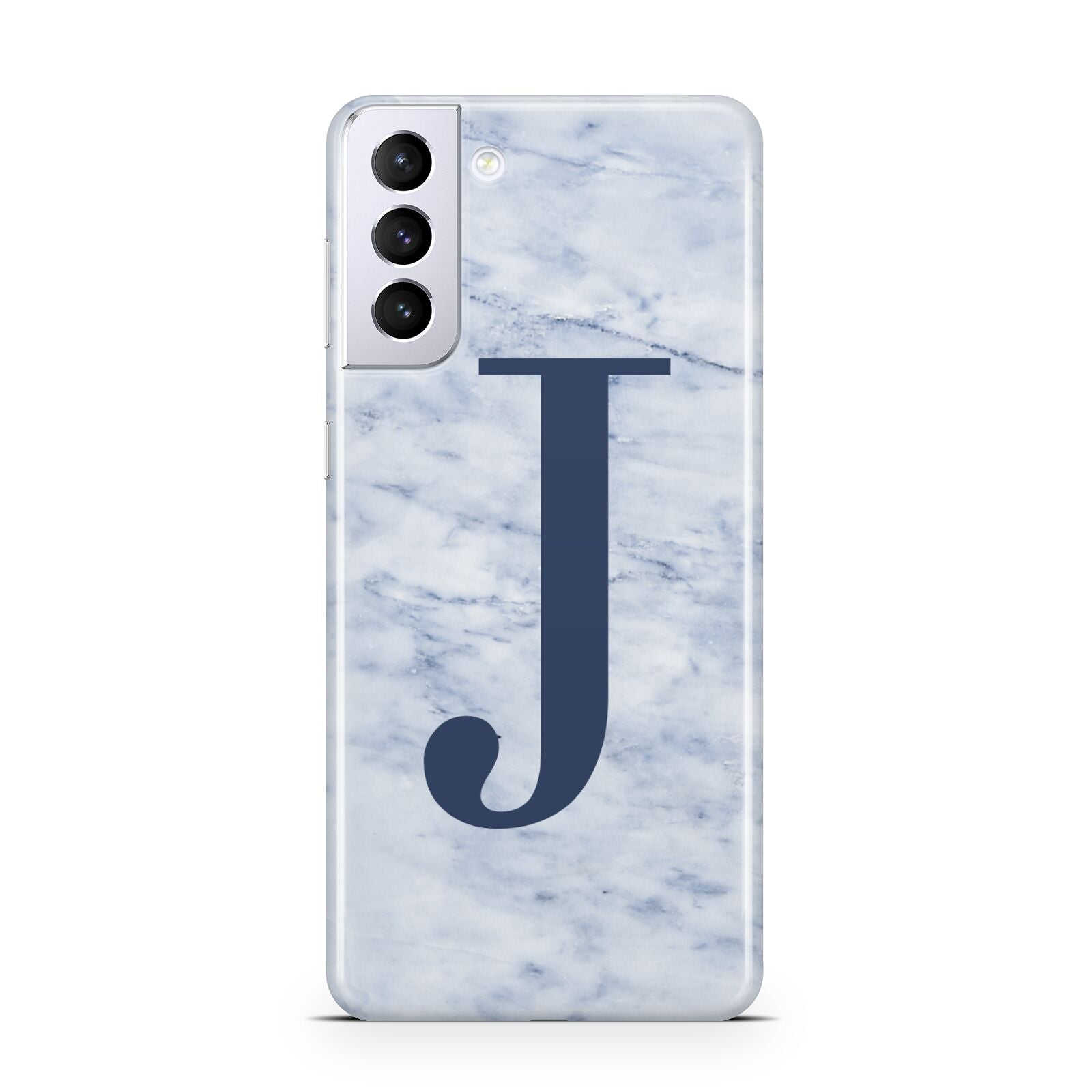 Navy Blue Single Initial Samsung S21 Plus Case