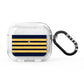 Navy and Gold Pilot Stripes AirPods Glitter Case 3rd Gen