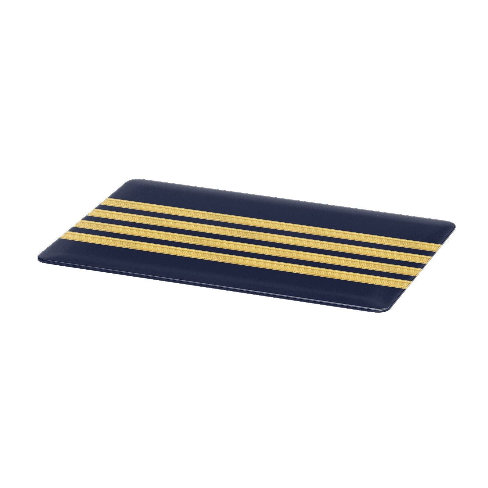 Navy and Gold Pilot Stripes Apple MacBook Case Only