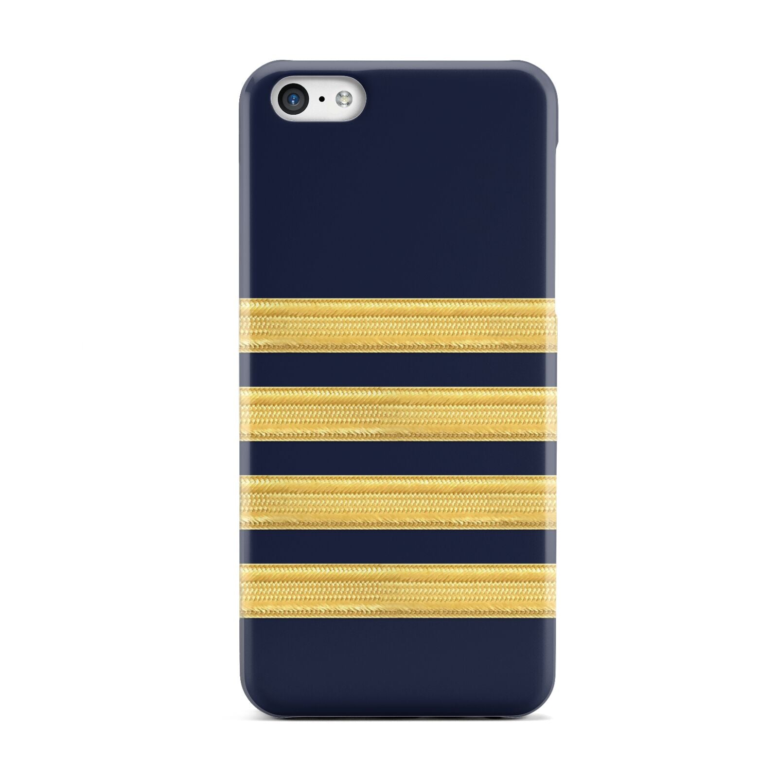 Navy and Gold Pilot Stripes Apple iPhone 5c Case