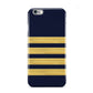 Navy and Gold Pilot Stripes Apple iPhone 6 Case