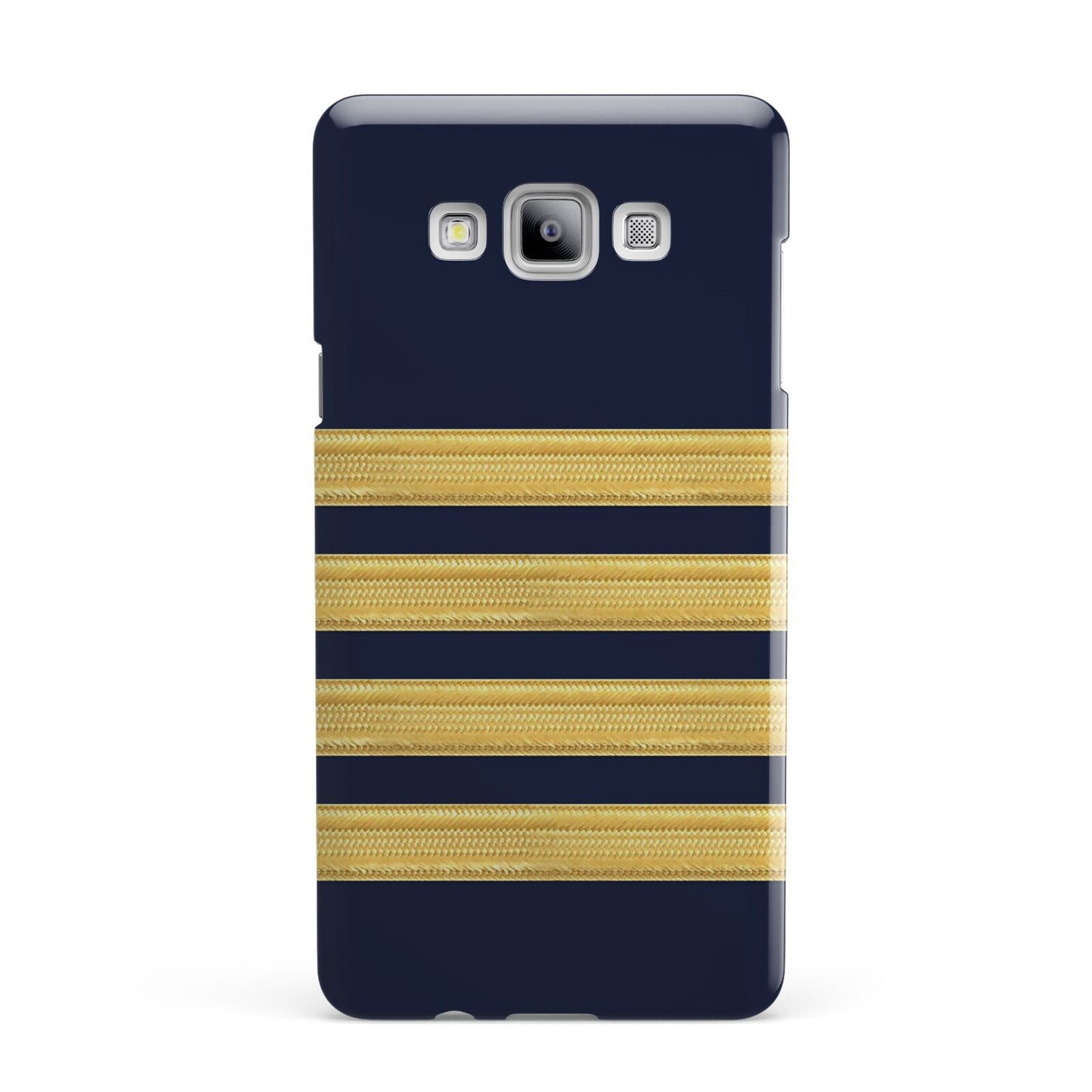 Navy and Gold Pilot Stripes Samsung Galaxy A7 2015 Case