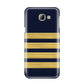 Navy and Gold Pilot Stripes Samsung Galaxy A8 2016 Case