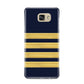 Navy and Gold Pilot Stripes Samsung Galaxy A9 2016 Case on gold phone