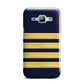 Navy and Gold Pilot Stripes Samsung Galaxy J1 2015 Case
