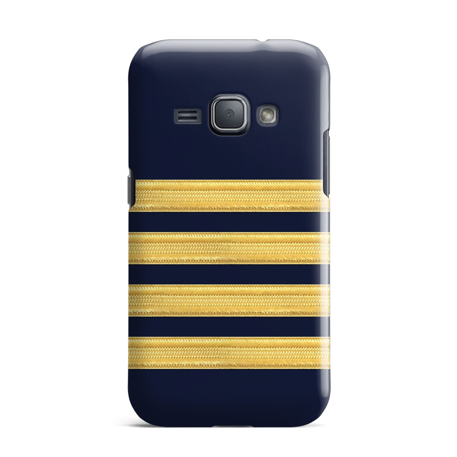Navy and Gold Pilot Stripes Samsung Galaxy J1 2016 Case